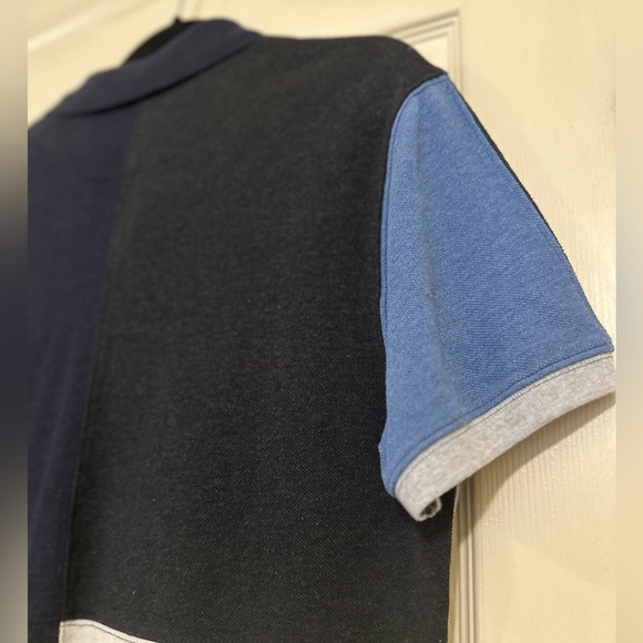 ♦️ Gunn Polo New Men’s Short Sleeve Colorblocked Polo Size Medium - Picture 6 of 10